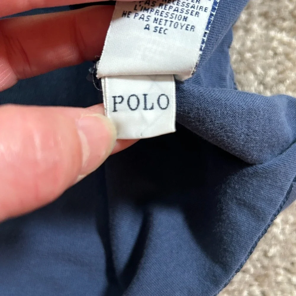 Polo Ralph Lauren T Shirt Mens 2XL Blue Cotton Embroidered Pony Relaxed Fit